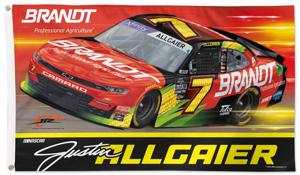 NASCAR Justin Allgaier Flags