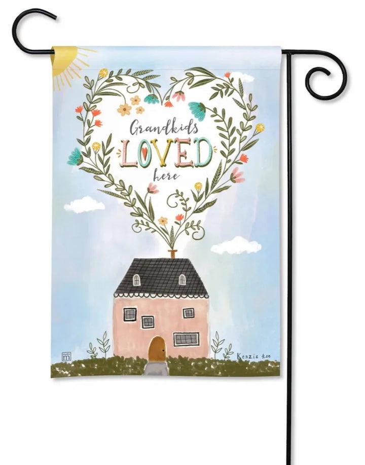 Grandkids Loved Here Garden Flag Decorative