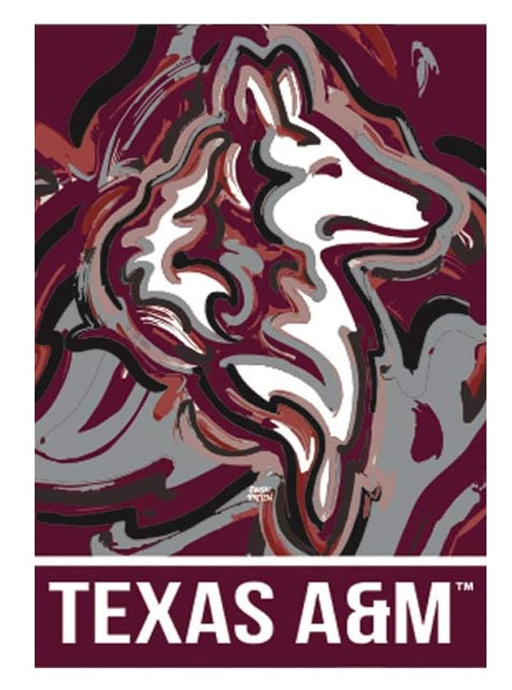 Texas A&M Garden Flag Justin Patten 2 Sided