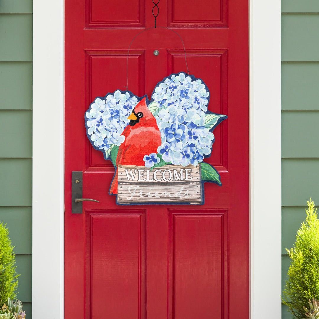 Spring Hydrangea and Summer Sunflower Door Decoration