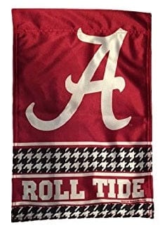 Alabama Crimson Tide 2 Sided Roll Tide Garden Flag Houndstooth heartlandflags