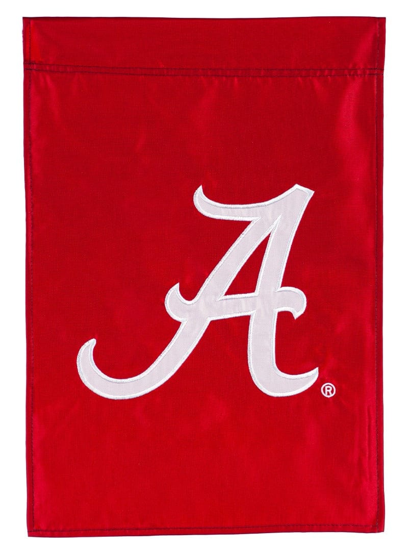 Alabama Crimson Tide Garden Flag 2 Sided Applique Logo heartlandflags