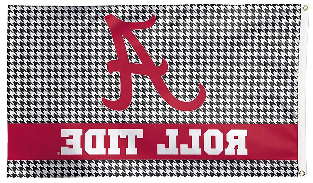 Alabama Crimson Tide Flag 3x5 Houndstooth Roll Tide heartlandflags