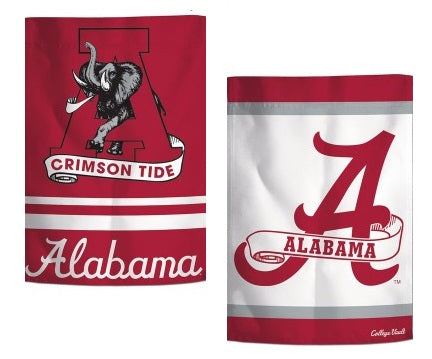 Alabama Garden Flag 2 Sided Classic Logo Crimson Tide heartlandflags