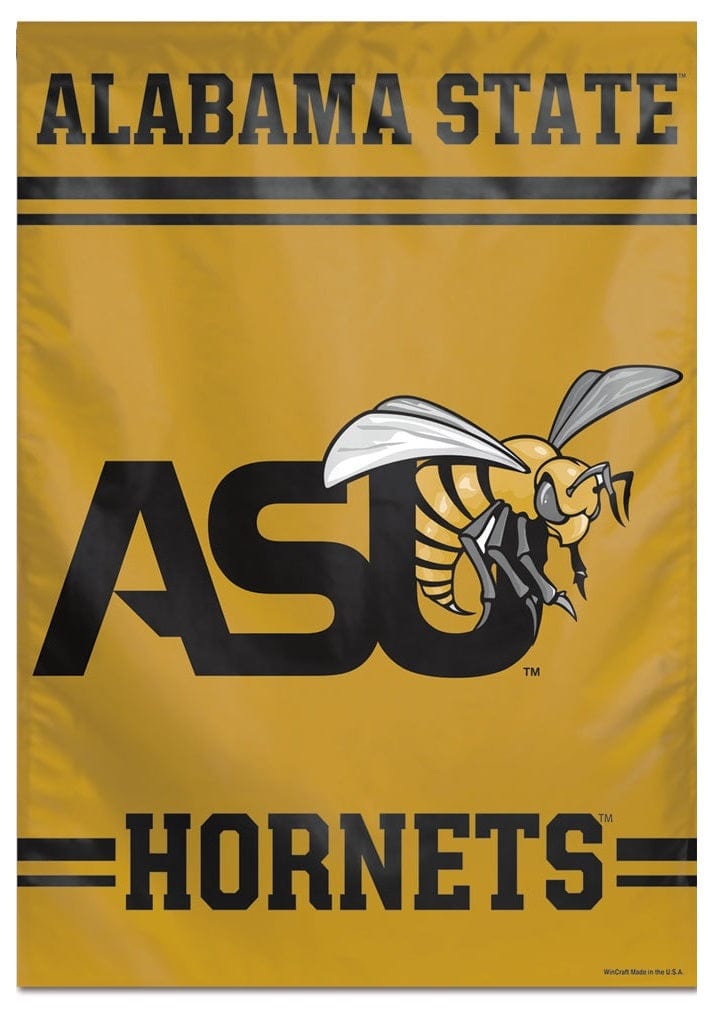 Alabama State Hornets Flag Vertical ASU Logo Banner heartlandflags