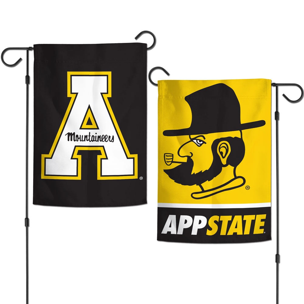 Appalachian State Garden Flag 2 Sided Double Logo heartlandflags