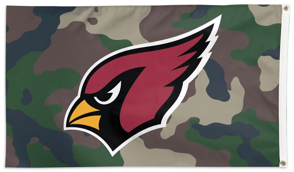 Arizona Cardinals Flag 3x5 Military Salute Camo heartlandflags