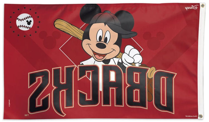 Arizona Diamondbacks Flag 3x5 Mickey Mouse Baseball heartlandflags