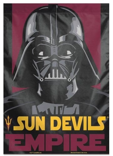 Arizona State Sun Devils Empire Flag Vertical Star Wars House Banner heartlandflags