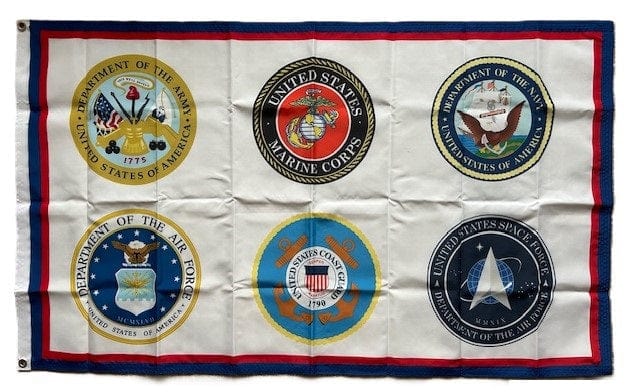 Armed Forces Flag 3x5 All Branches heartlandflags