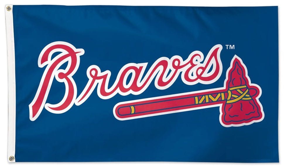 Atlanta Braves Flag 3x5 Logo 2 Sided heartlandflags