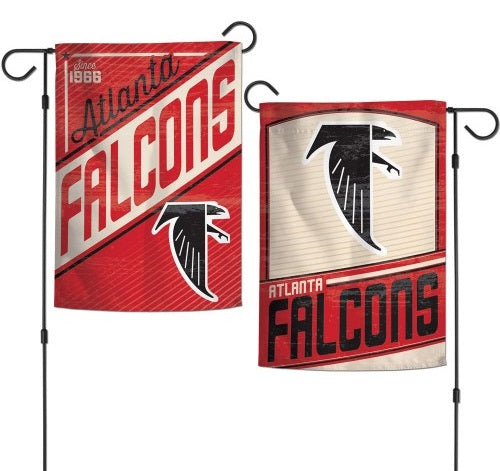 Atlanta Falcons Garden Flag 2 Sided Retro Vintage Logo heartlandflags