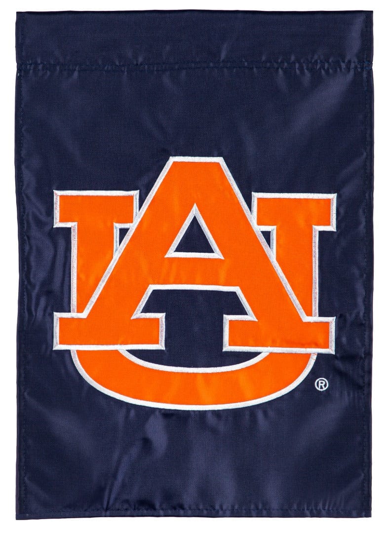 Auburn Tigers Garden Flag 2 Sided Applique Logo heartlandflags