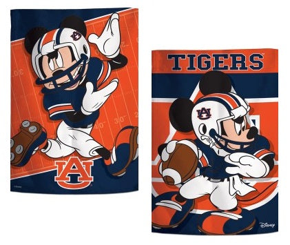 Auburn Tigers Garden Flag 2 Sided Mickey Mouse Football heartlandflags