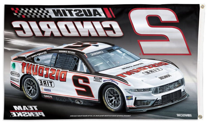 Austin Cindric Flag 3x5 Discount Tires Race Car 2024 heartlandflags