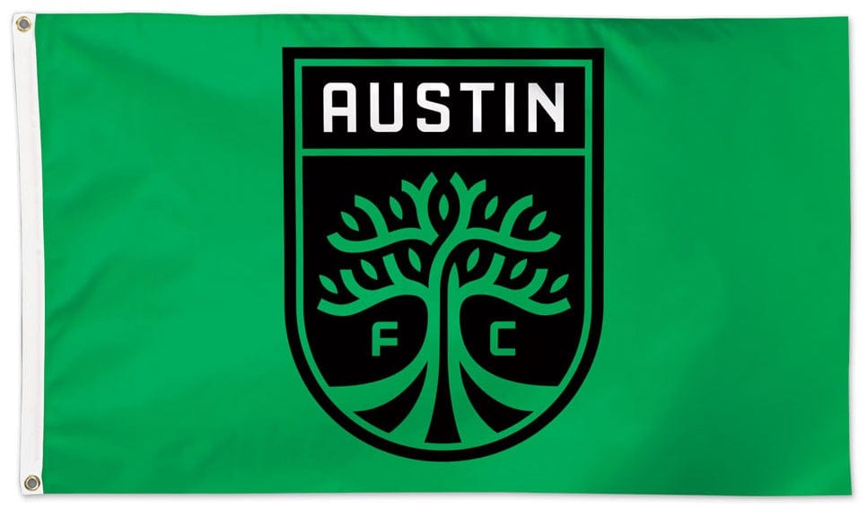 Austin FC Flag 3x5 Soccer Football Club Green 2 Sided heartlandflags