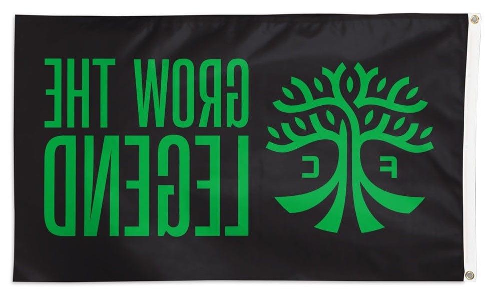 Austin FC Flag 3x5 Soccer Grow The Legend Slogan heartlandflags