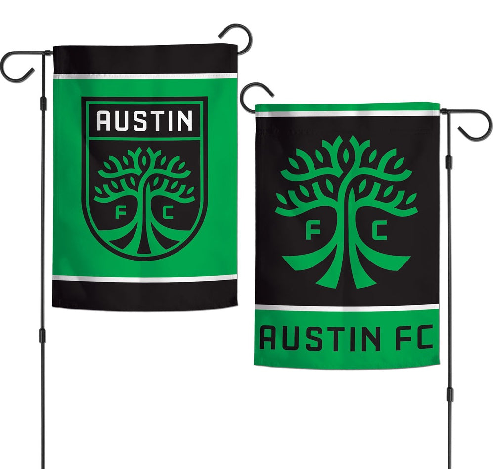 Austin FC Garden Flag 2 Sided Logo heartlandflags