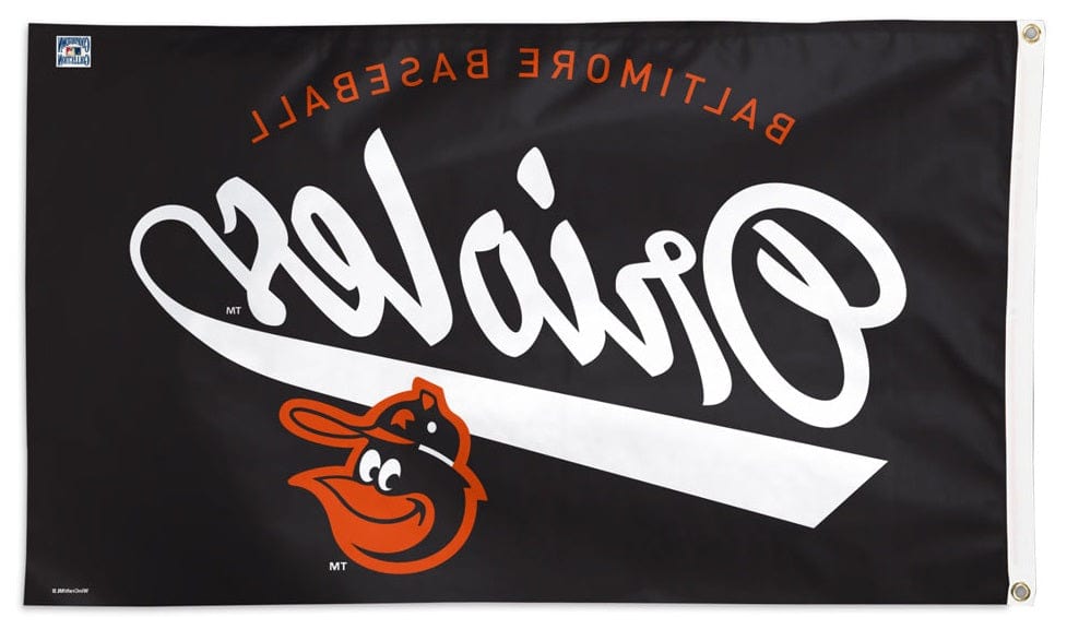 Baltimore Orioles Baseball Flag 3x5 Black heartlandflags