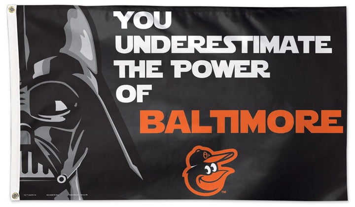 Baltimore Orioles Flag 3x5 Darth Vader Underestimate heartlandflags