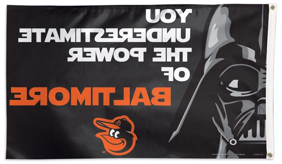 Baltimore Orioles Flag 3x5 Darth Vader Underestimate heartlandflags