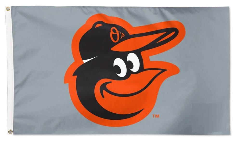 Baltimore Orioles Flag 3x5 Grey 2 Sided heartlandflags