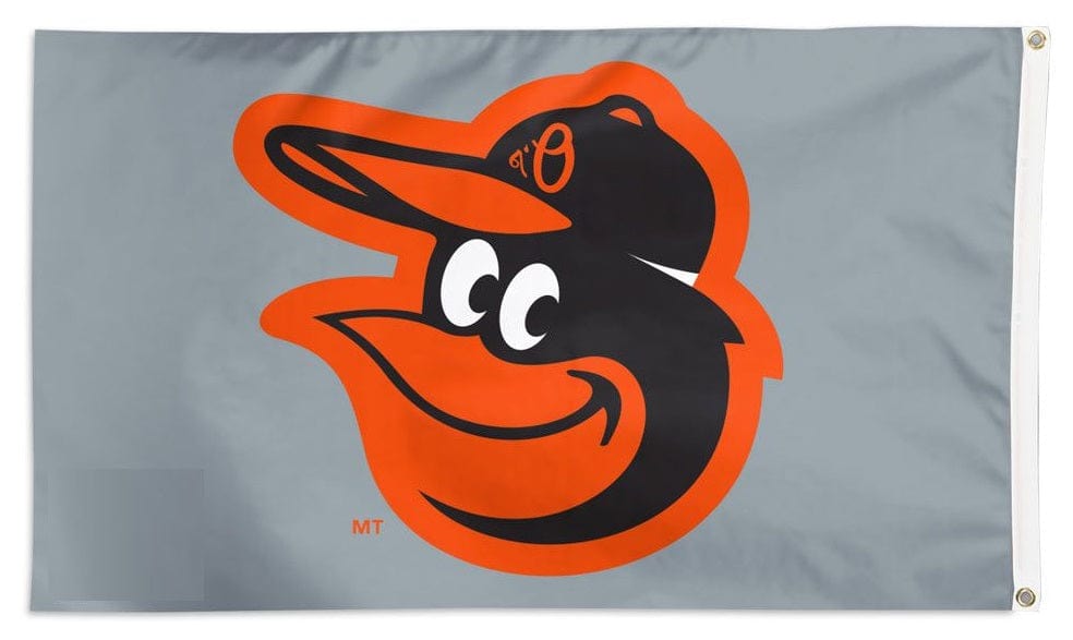 Baltimore Orioles Flag 3x5 Grey heartlandflags