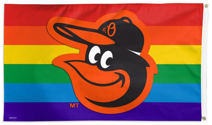 Baltimore Orioles Flag 3x5 Rainbow heartlandflags