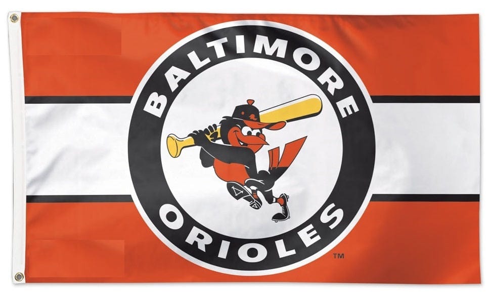 Baltimore Orioles Flag 3x5 Retro Cooperstown 2 Sided heartlandflags