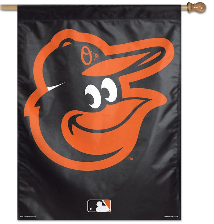 Baltimore Orioles House Flag Black Vertical Banner heartlandflags