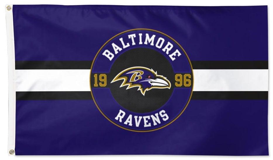 Baltimore Ravens Applique Flag 2 Sided heartlandflags