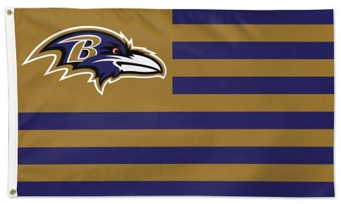 Baltimore Ravens Flag 3x5 Americana Patriotic Stripes heartlandflags