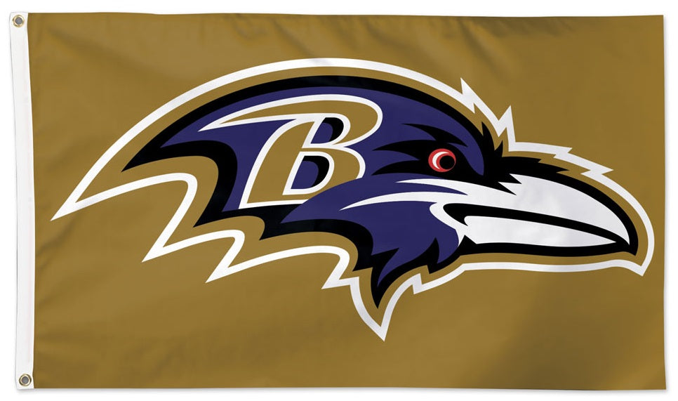 Baltimore Ravens Flag 3x5 Gold heartlandflags