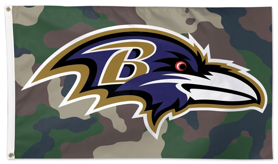 Baltimore Ravens Flag 3x5 Military Camo heartlandflags