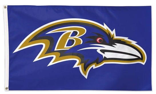 Baltimore Ravens Flag 3x5 Purple 2 Sided heartlandflags