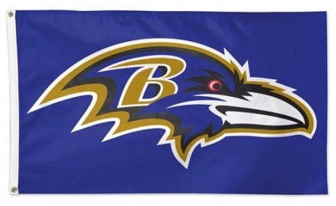 Baltimore Ravens Flag 3x5 Purple heartlandflags