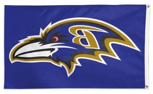 Baltimore Ravens Flag 3x5 Purple heartlandflags