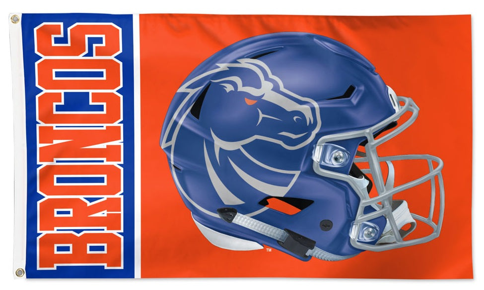 Boise State Broncos Flag 3x5 Helmet Logo heartlandflags