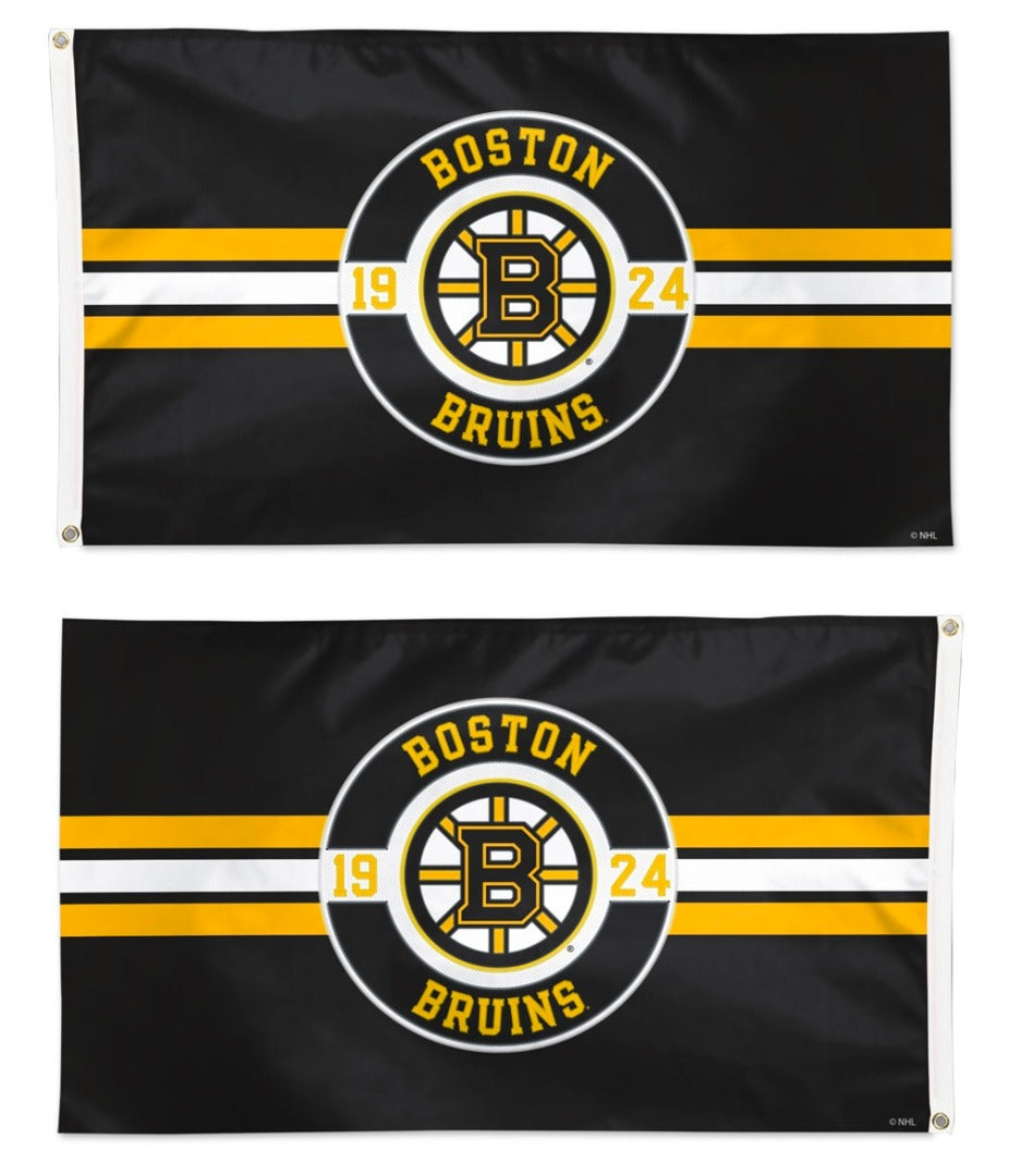 Boston Bruins Embroidered Flag 2 Sided 3x5 heartlandflags