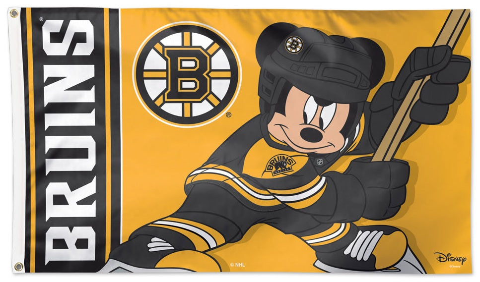 Boston Bruins Flag 3x5 Mickey Mouse heartlandflags