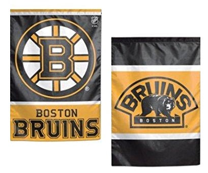 Boston Bruins Garden Flag 2 Sided Logo heartlandflags