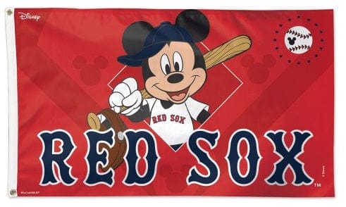 Boston Red Sox Flag 3x5 Mickey Mouse Disney heartlandflags