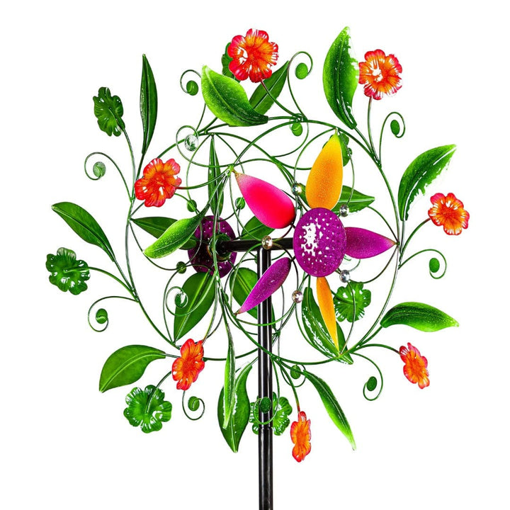 Bountiful Spring Flowers Wind Spinner 75 Inches Tall heartlandflags