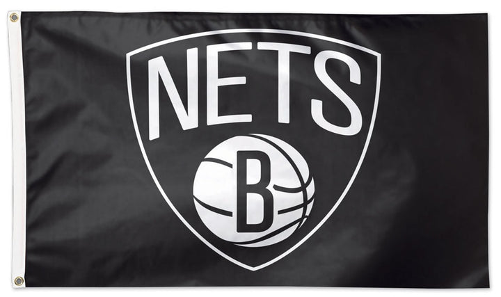 Brooklyn Nets Flag 3x5 Black heartlandflags