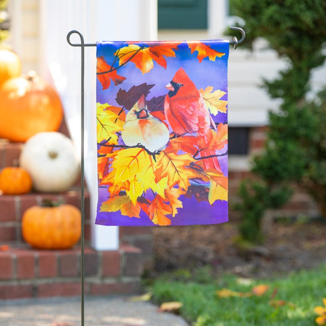 Cardinal Friends Fall Garden Flag 2 Sided heartlandflags