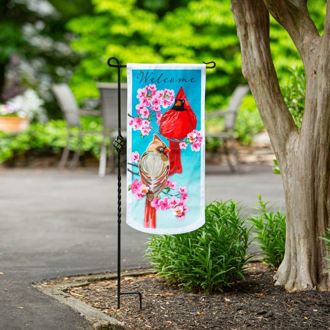 Cardinal Pair Long Garden Flag 2 Sided XL heartlandflags