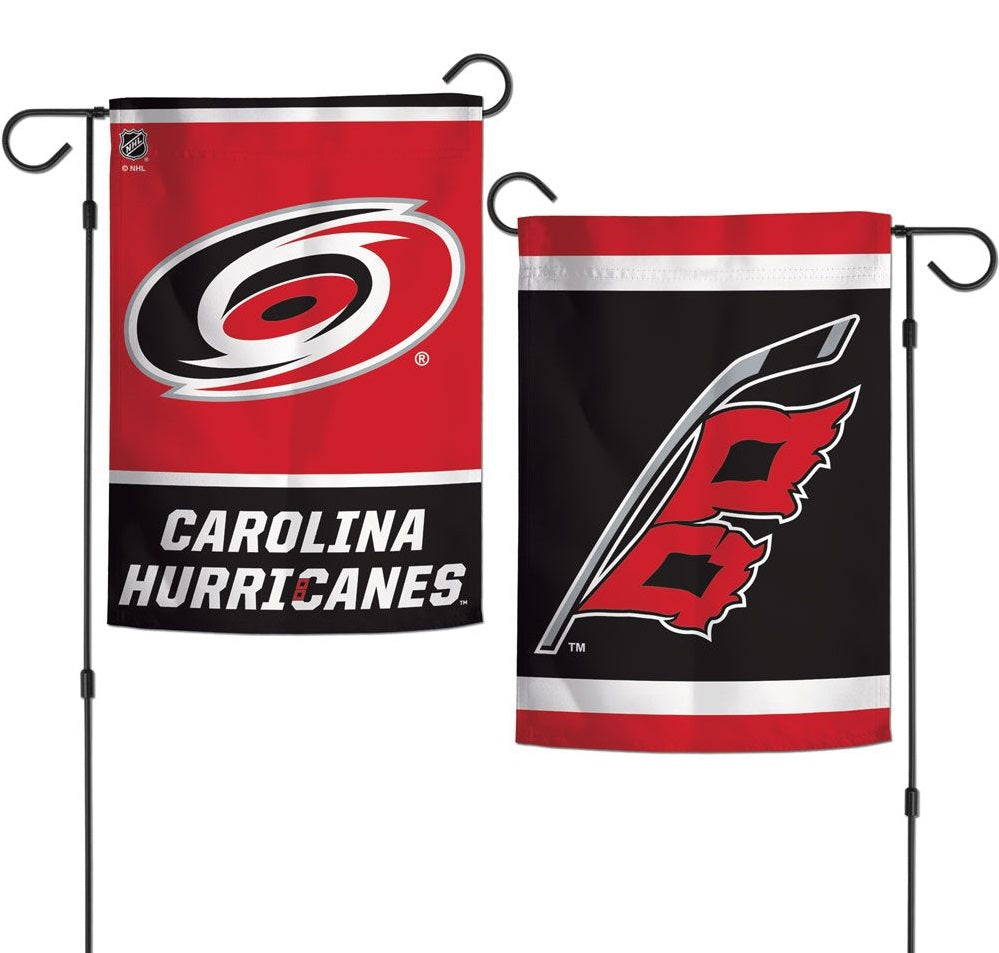 Carolina Hurricanes Garden Flag 2 Sided Logo heartlandflags