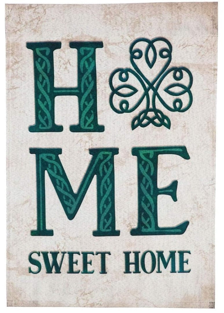 Celtic Home Sweet Home Garden Flag 2 Sided St Patricks heartlandflags