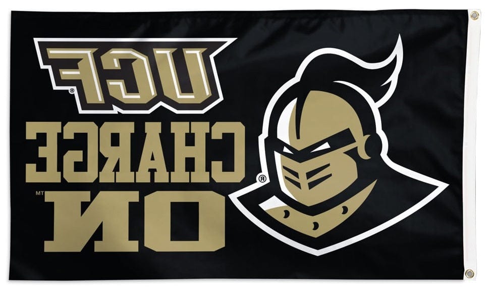 Central Florida Flag 3x5 UCF Charge On Black heartlandflags