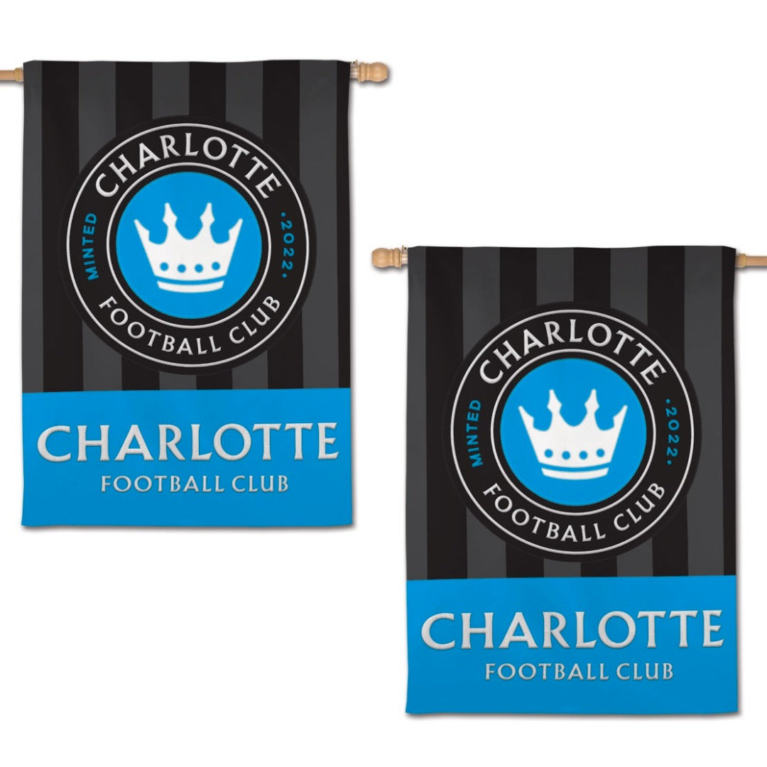 Charlotte FC Embroidered Banner 2 Sided heartlandflags